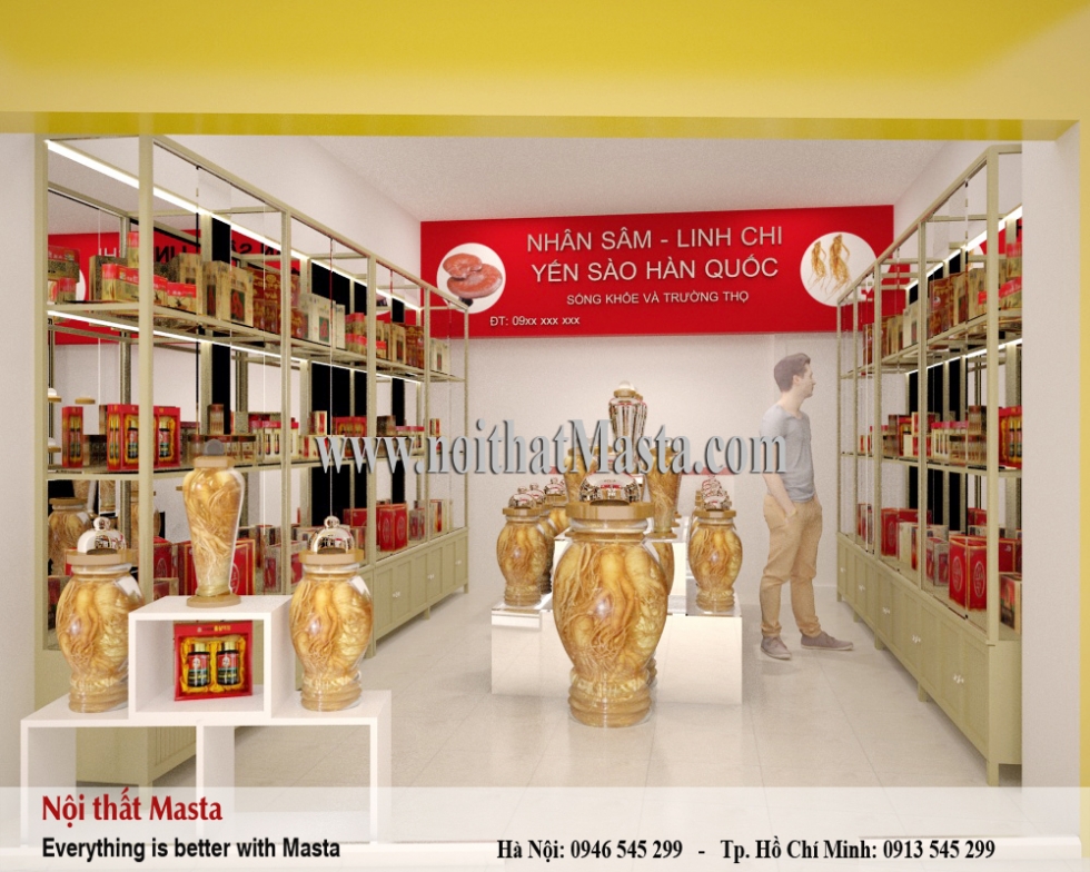 thiet ke cua hang nhan sam
